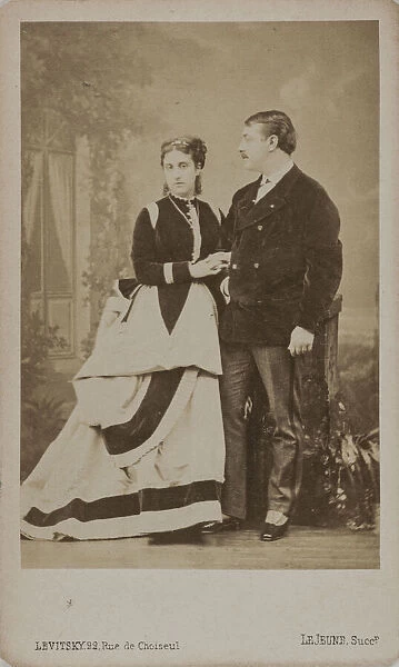 Paul Pavlovich Demidoff, 2nd Prince of San Donato (1839-1885), with his wife, Maria