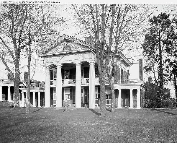 Pavilion X, East Lawn, University of Virginia, between 1900 and 1906. Creator: Unknown