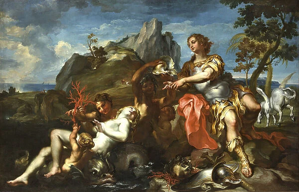 Perseus and Andromeda, c.1710. Creator: De Ferrari, Lorenzo (1680-1744)