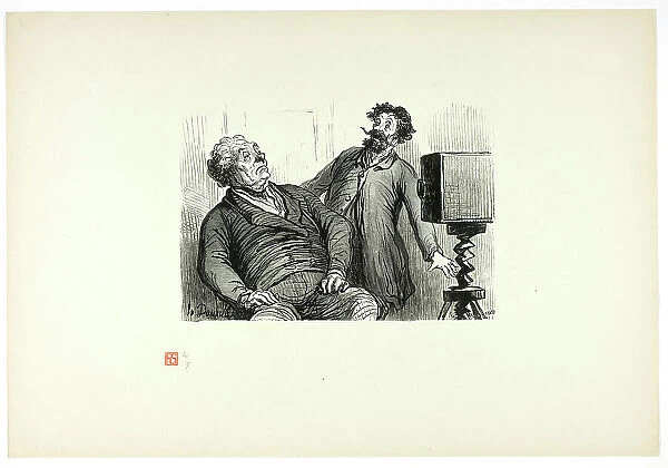 Photographes et photographiés, from Tirage Unique de Trente-Six Bois, 1862, printed 1920. Creator: Charles Maurand
