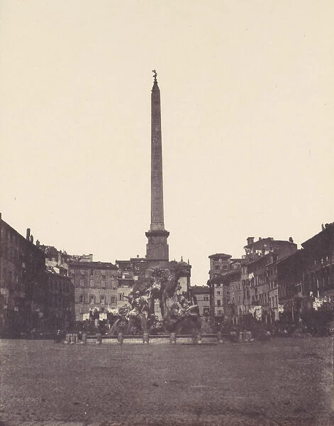 Piazza Navona, Rome, 1850s. Creator: Unknown