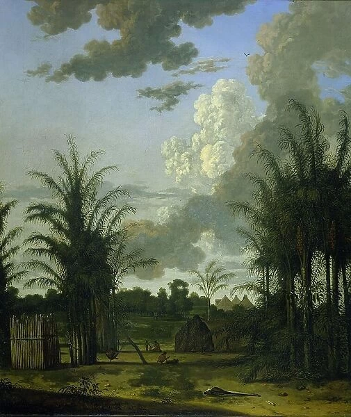 Plantation in Suriname, 1707. Creator: Dirk Valkenburg
