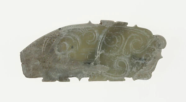 Plaque with Dragon Design, Western Zhou period, 11th  /  10th century B. C. Creator: Unknown