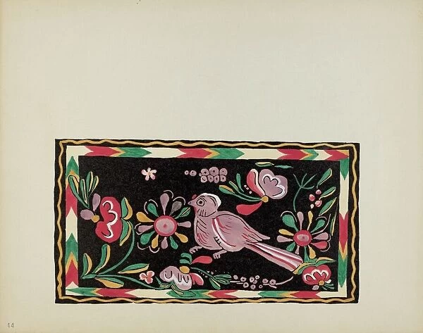 Plate 44: Painted Chest Design: From Portfolio 'Spanish Colonial Designs of New Mexico', 1935  /  1942. Creator: Unknown