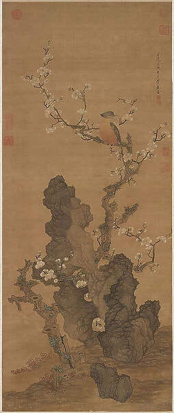 Plum Blossoms and Wild Bird, 17th century. Creator: Chen Hongshou (1599-1652)