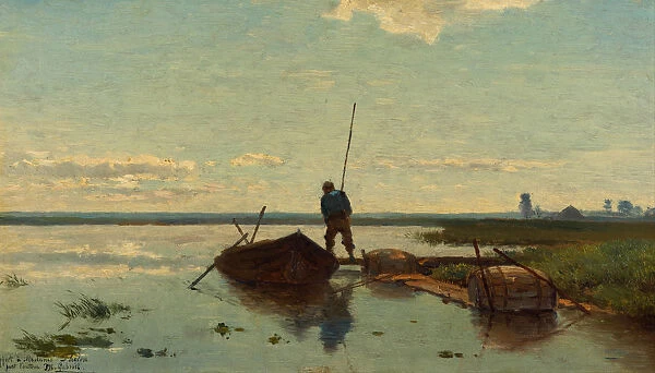 Polder landscape, 1880-1882. Artist: Gabriel, Paul Joseph Constantin (1828-1903)