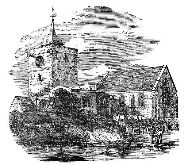 Ponteland Church, Northumberland, 1854. Creator: Unknown