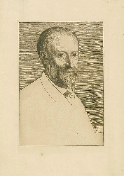 Portrait of Auguste Poulet-Malassis (1825-1878). Creator: Legros, Alphonse (1837-1911)