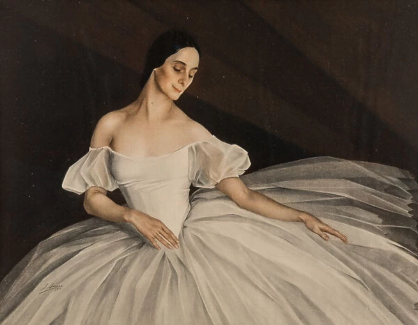 Portrait of the ballerina Anna Pavlova (1881-1931) Creator: Sorin, Saveli Abramovich (1878-1953)