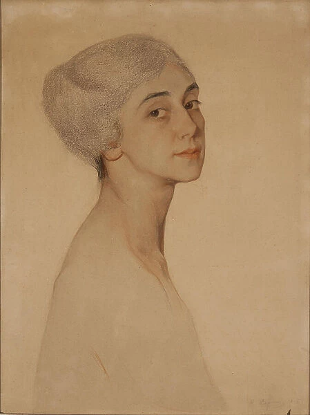 Portrait of the Ballet dancer Tamara Karsavina, 1915. Creator: Sorin, Saveli Abramovich (1878-1953)
