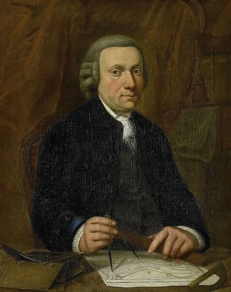 Portrait of Barend Goudriaan Ariesz. 1776. Creator: Cornelis van Cuylenburg
