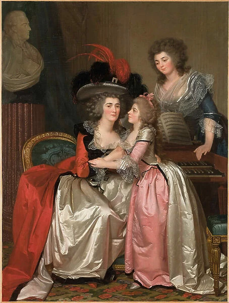 Portrait of the Bergeret de Grandcourt family, c. 1785. Creator: Mosnier, Jean Laurent (1743 / 44-1808)