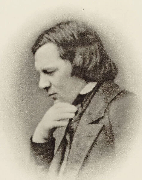 Portrait of the Composer Robert Schumann (1810-1856). Creator: Photo studio J. Ganz, Bruxelles