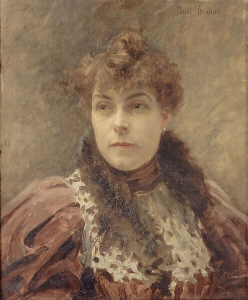 Portrait of Daniel Lesueur (1860-1921), c. 1895. Creator: Chabas