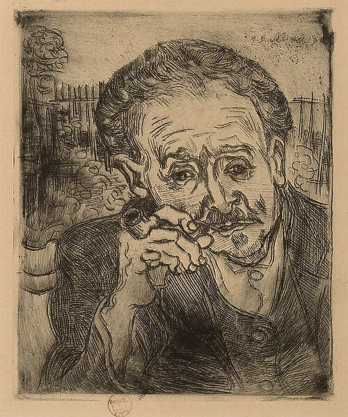 Portrait of Dr. Gachet, 1890. Creator: Vincent van Gogh