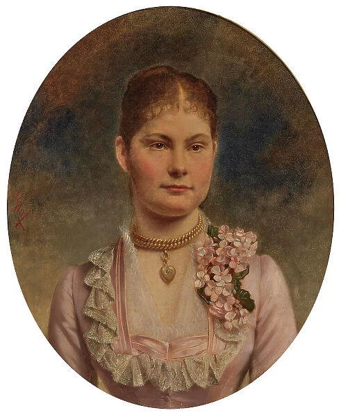 Portrait of Duchess Marie Amelie of Württemberg (1865-1883). Creator: Graf, Ludwig (1838-1894)