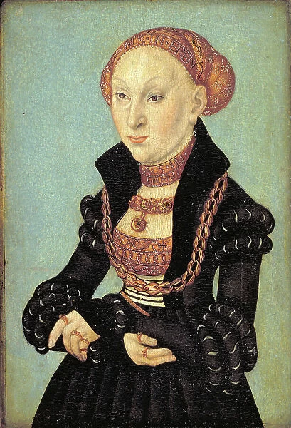 Portrait of the Electress Sibyl of Saxony (1510-1569), 1533. Creator: Lucas Cranach the Elder