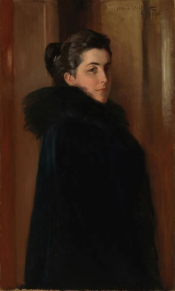 Portrait of Ellan Edelfelt, the Artists Wife, 1880. Creator: Edelfelt, Albert Gustaf Aristides (1854-1905)