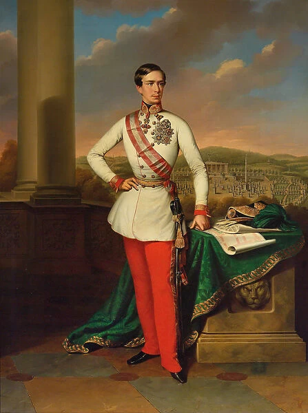 Portrait of Emperor Franz Joseph I of Austria, 1853. Creator: Klieber, Eduard (1803-1879)