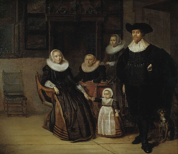 Portrait of a Family, 1661. Creator: Pieter Codde