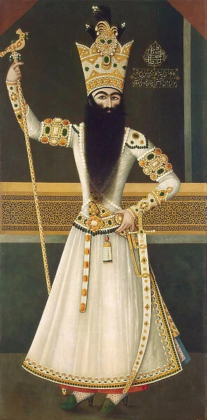 Portrait of Fath Ali Shah Standing, (1797-1834), 1810