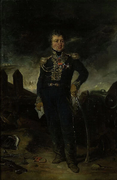 Portrait of General Joseph-Leopold Sigisbert Hugo. Creator: Eugene Deveria