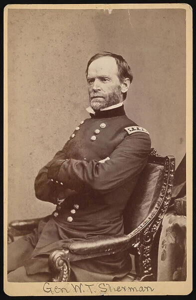 Portrait of General William Tecumseh Sherman (1820-1891), Before 1891. Creator: Unknown