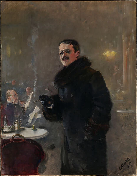 Portrait of Gerhard Munthe (1849-1929), 1885. Creator: Krohg, Christian (1852-1925)