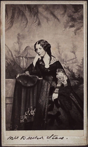Portrait of Harriet Beecher Stowe (1811-1896), ca 1860. Creator: Fredricks