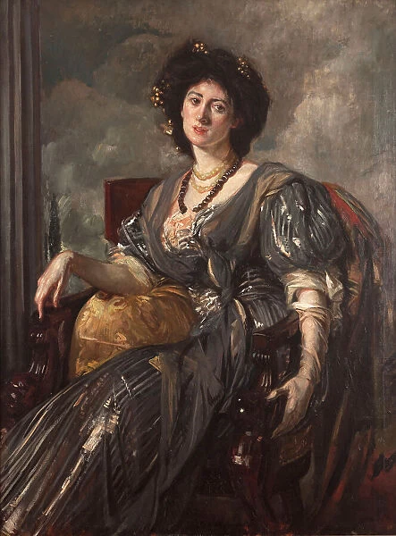 Portrait of Lady Michelham, c1905. Creator: Jacques Emile Blanche