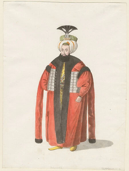 Portrait of Mahmud II (1785-1839), Sultan of the Ottoman Empire, ca 1820. Artist