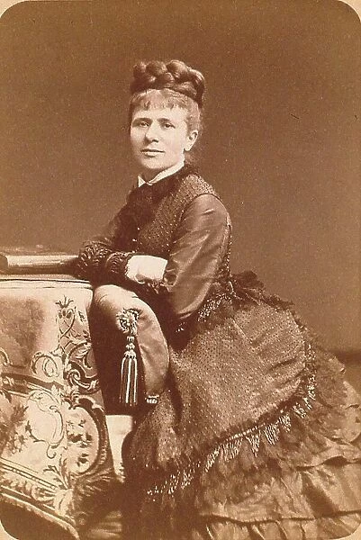 Portrait of the pianist and composer Marie Jaëll, née Trautmann (1846-1925), 1880s. Creator: Dupont, Aimé (1842-1900)