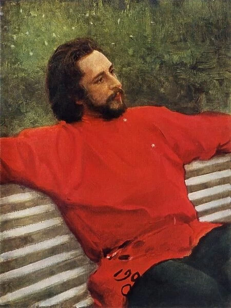 Portrait of the Poet Leonid Nikolayevich Andreyev, 1905, (1965). Creator: Il ya Repin