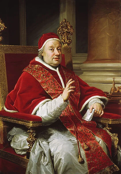 Portrait of Pope Clement XIII, 1759. Creator: Anton Raphael Mengs