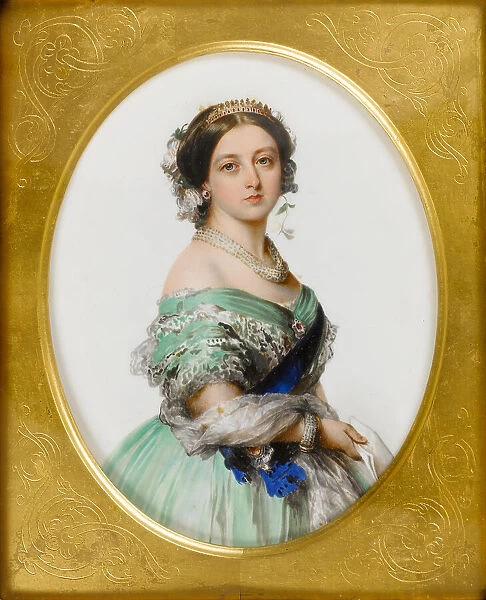 Portrait of Queen Victoria, 1856. Creator: Simpson, John (1811-after 1871)