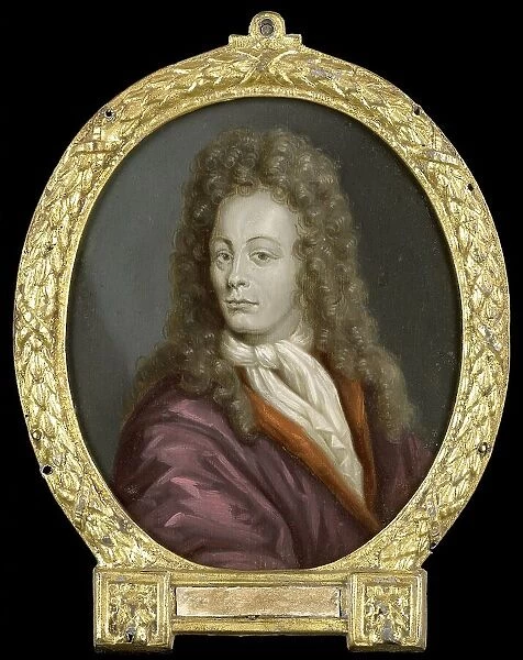 Portrait of Tobias Gutberleth, Man of Letters in Leeuwarden, 1700-1732. Creator: Arnoud van Halen