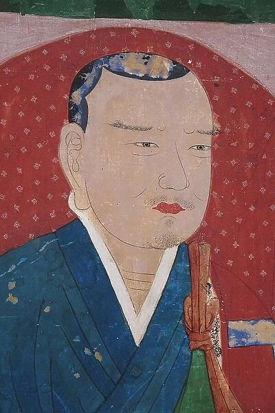 Portrait of Uisang (625-702). Detail, 1767. Creator: Anonymous