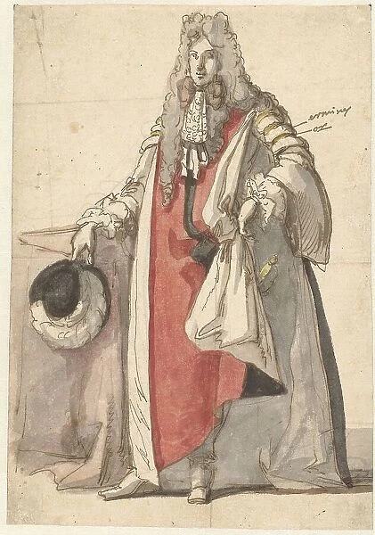 Portrait of Willem III, in state dress, 1670-1684. Creator: Gaspar Netscher