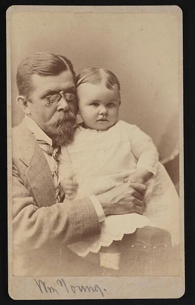 Portrait of William Young and Child, 1879. Creator: Samuel Montague Fassett