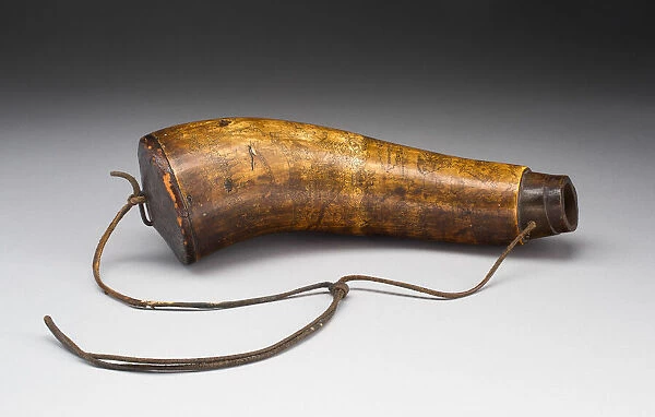 Powder Horn, c. 1775. Creator: Unknown