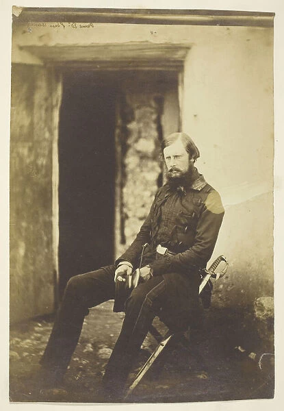Prince Edward of Saxe Weimar, Taken on the Field, Crimea, 1855. Creator: Roger Fenton