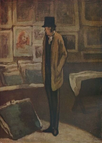 The Print-Lover, 1857-1860, (1937). Creator: Honore Daumier