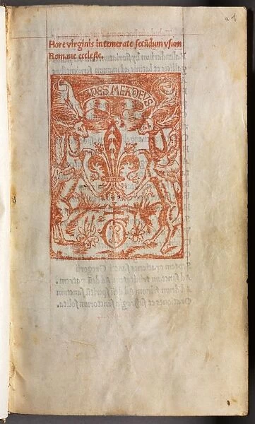 Printed Book of Hours (Use of Rome), 1510. Creator: Guillaume Le Rouge (French, Paris