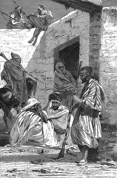 The Prison and Guard at Tetuan; A Ride to Gebel-Mousa, in North-Western Barbary, 1875. Creator: Trorey Blackmore
