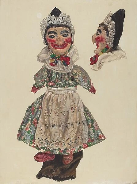 Puppet: 'Judy', c. 1937. Creator: Dorothy Brennan. Puppet: 'Judy', c. 1937. Creator: Dorothy Brennan