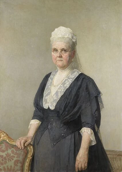 Queen Emma, princess of Waldeck-Pyrmont, widow of King Willem III, 1918. Creator: Jan Veth