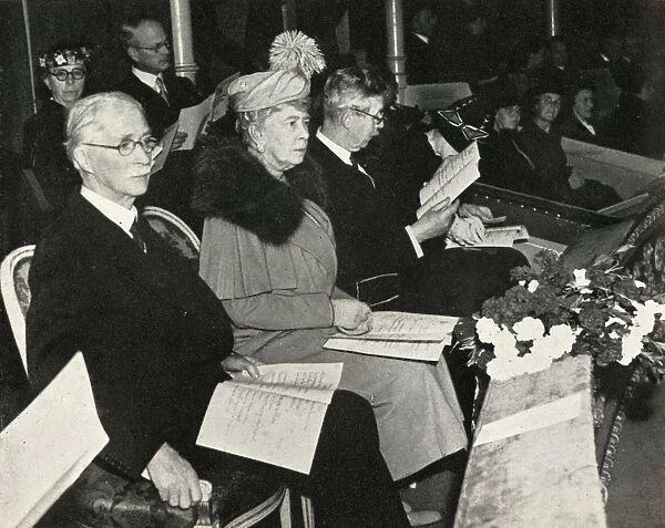 Queen Mary at the Thanksgiving for Victory concert, Royal Albert Hall, 1945, (1951)