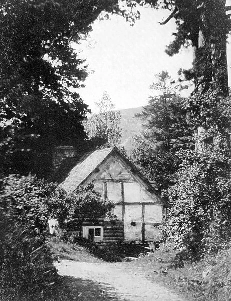 A Radnorshire cottage, Wales, 1924-1926. Artist: Herbert Felton