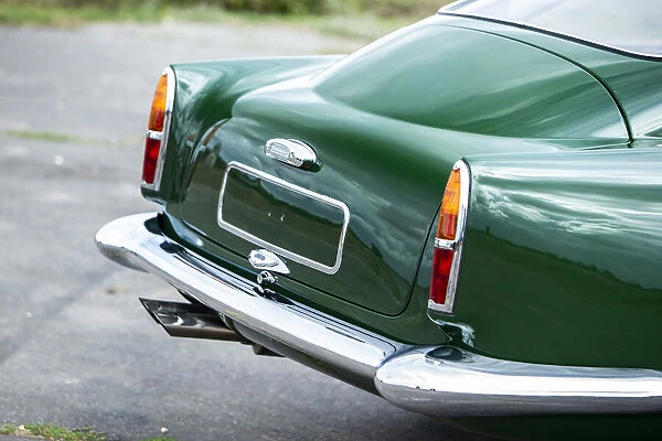 Rear of a 1961 Aston Martin DB4 GT previously owned by Donald Campbell. Creator: Unknown