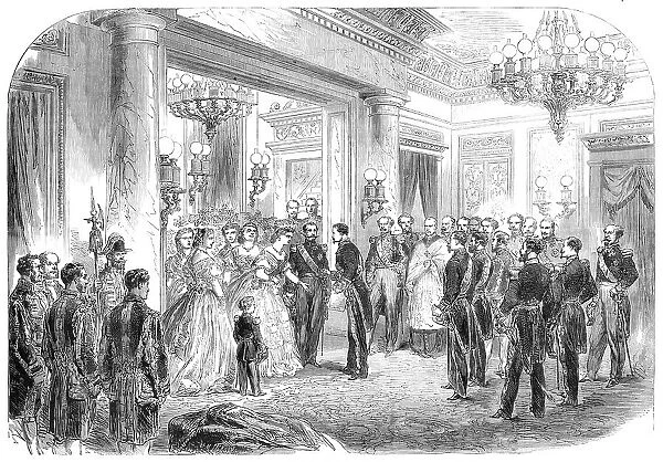 Reception of the King Consort of Spain at the Palace of St. Cloud, 1864. Creator: Mason Jackson